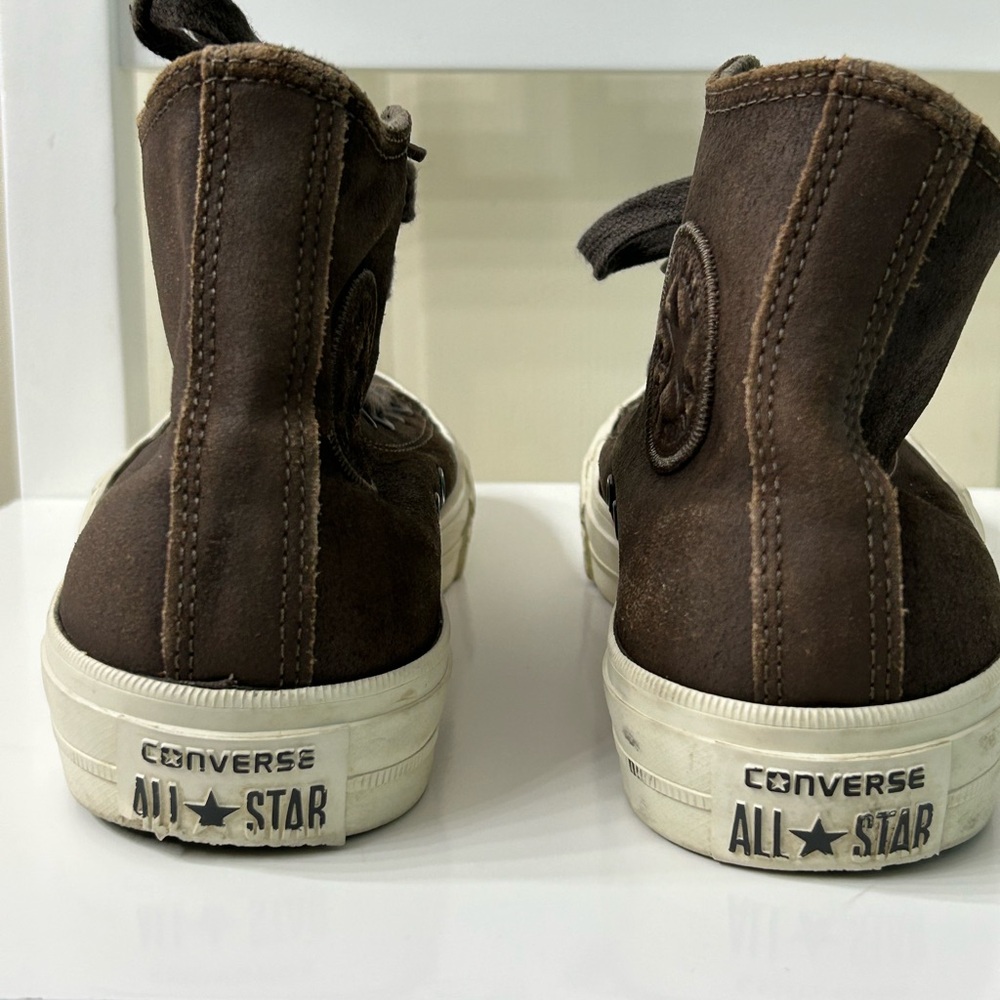Converse X John Varvatos Men’s 6.5 Brown Leather Chuck Taylor All Star Shoes - Picture 5 of 11